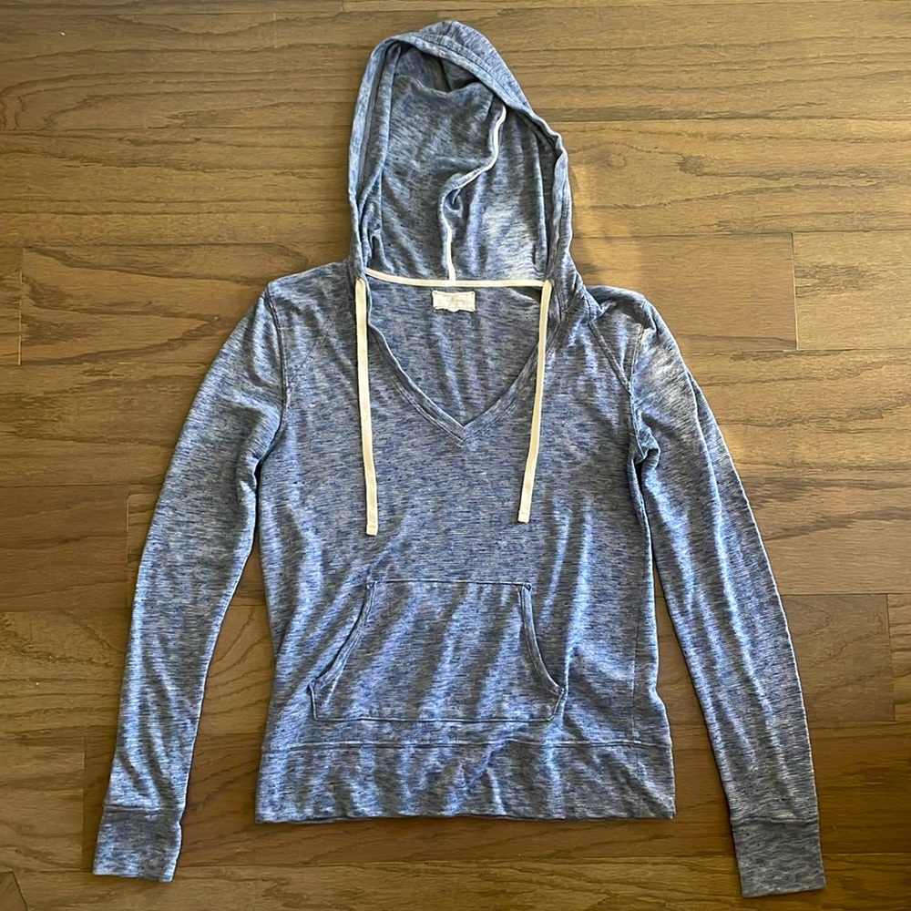 Lou and Grey Blue Hooded Sweatshirt - Size S